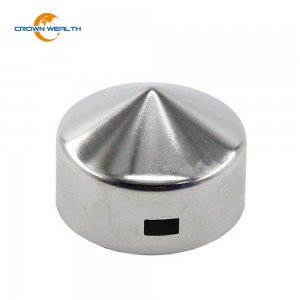 51x51mm Round Stainless Steel Post Cap