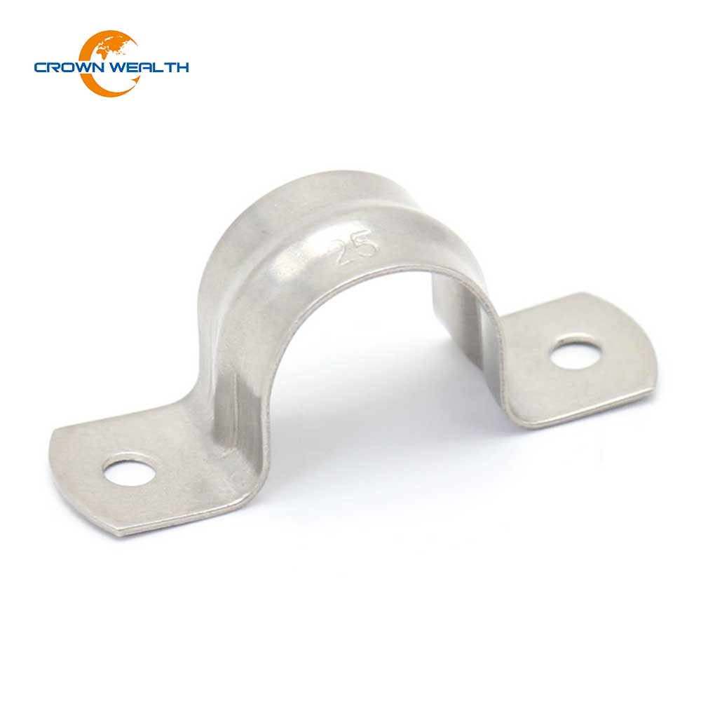 Hot Sale 25mm ສອງ Hole Stainless Steel Saddle ທໍ່ Clamp Image ແນະນໍາ